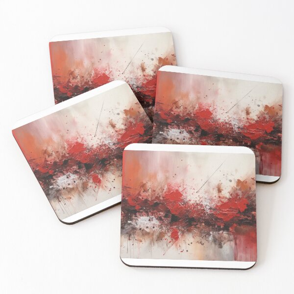 Item preview, Red Abstract Art Canvas Print designed and sold by artbybodhi.