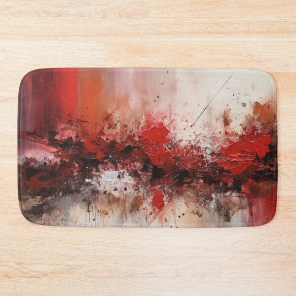 Item preview, Red Abstract Art Canvas Print designed and sold by artbybodhi.