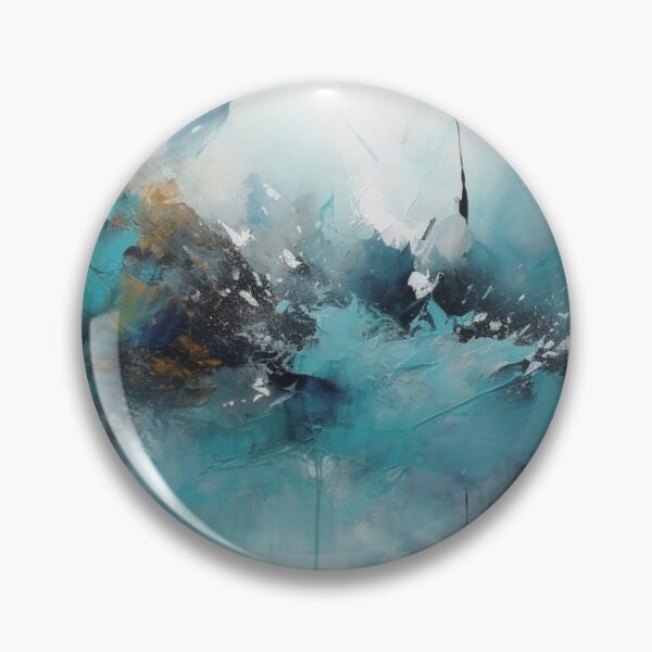 Artikelvorschau, Turquoise Abstract Art Canvas Print entworfen und verkauft von artbybodhi.