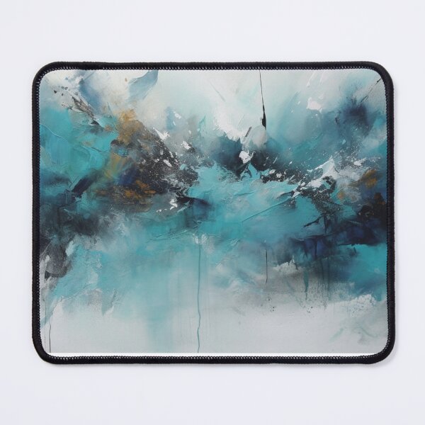 Item preview, Turquoise Abstract Art Canvas Print designed and sold by artbybodhi.