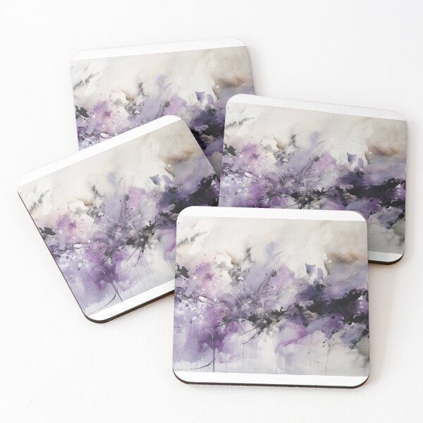 Item preview, Violet Abstract Art Canvas Print designed and sold by artbybodhi.