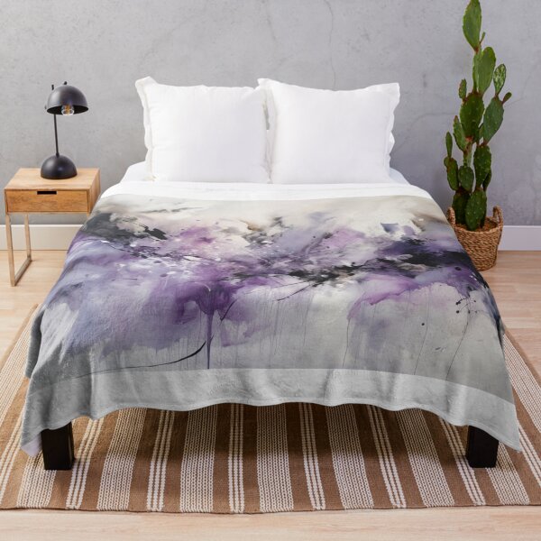 Item preview, Violet Abstract Art Canvas Print designed and sold by artbybodhi.