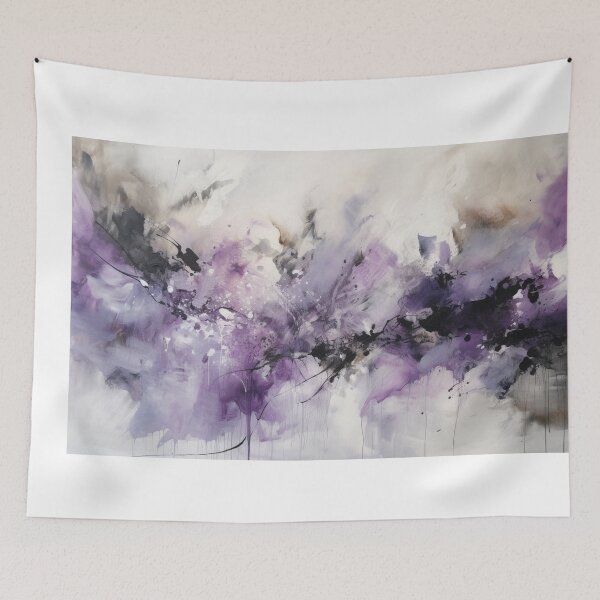 Item preview, Violet Abstract Art Canvas Print designed and sold by artbybodhi.