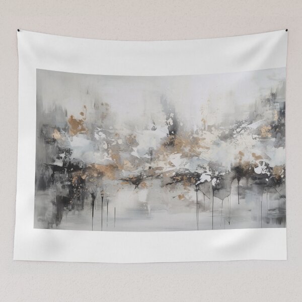 Item preview, White Abstract Art Canvas Print designed and sold by artbybodhi.