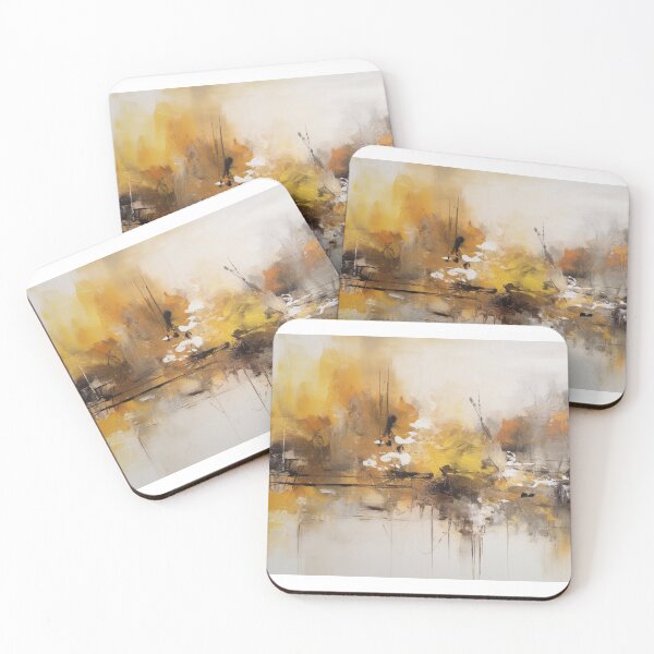 Item preview, Yellow Abstract Art Canvas Print designed and sold by artbybodhi.