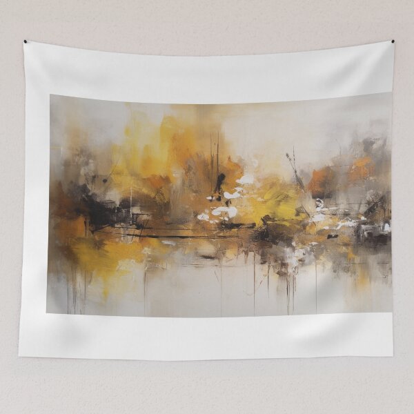 Item preview, Yellow Abstract Art Canvas Print designed and sold by artbybodhi.