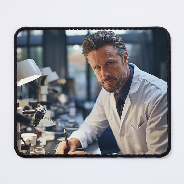 Item preview, Forensic Odontologist Microscopically Examing Medical and Dental Records designed and sold by TheBrainArt.