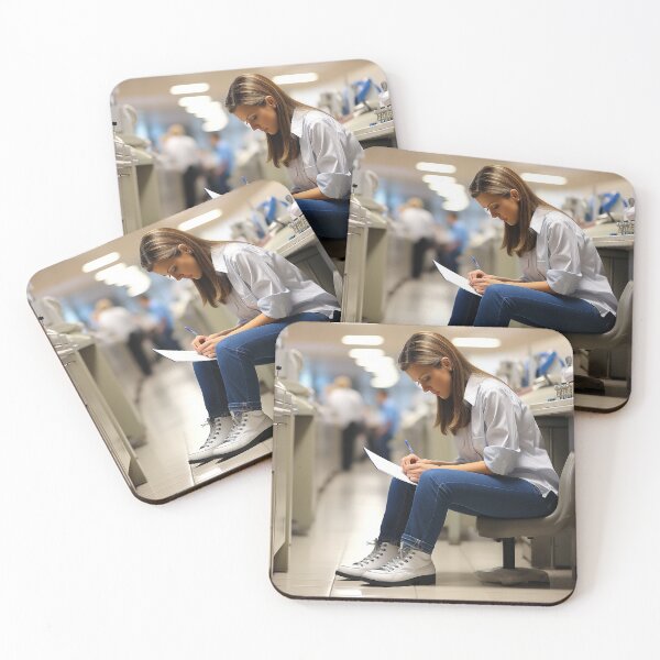 Item preview, Forensic Female Odontologist Praying Over Medical and Dental Records designed and sold by TheBrainArt.