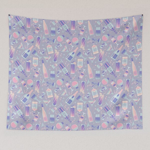 Item preview, COCKTAIL PARTY- Lilac designed and sold by Carina Parry Studios.