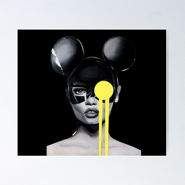 Item preview, Mickey Queen Graphic Art (Black) designed and sold by Zheap14.