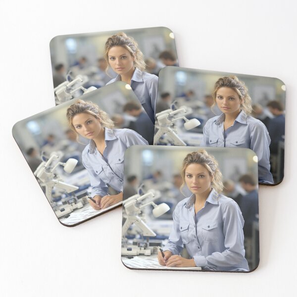 Item preview, Forensic Female Odontologist Comparing Medical and Dental Records designed and sold by TheBrainArt.