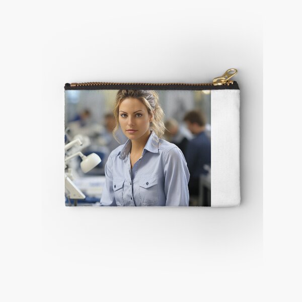 Item preview, Forensic Female Odontologist Comparing Medical and Dental Records designed and sold by TheBrainArt.