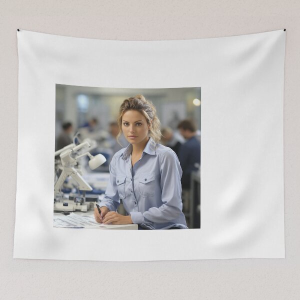 Item preview, Forensic Female Odontologist Comparing Medical and Dental Records designed and sold by TheBrainArt.
