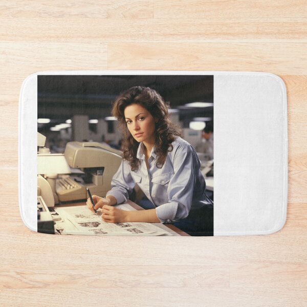 Item preview, Forensic Female Odontologist Scanning Medical and Dental Records designed and sold by TheBrainArt.