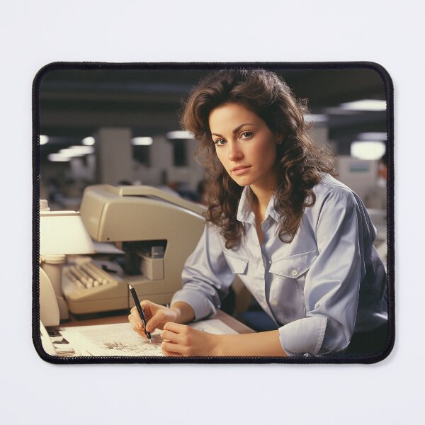 Item preview, Forensic Female Odontologist Scanning Medical and Dental Records designed and sold by TheBrainArt.