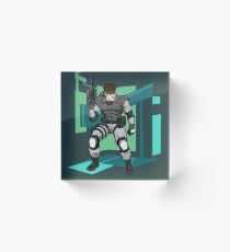 MGS1 Solid Snake Acrylic Block