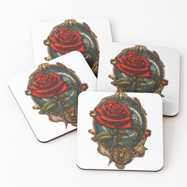 Item preview, Steampunk Rose - Mechanical Elegance Sticker designed and sold by UrsaStick.