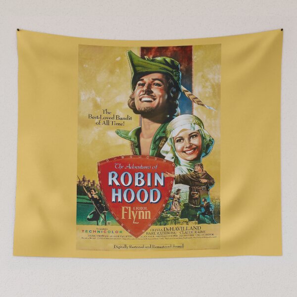 Item preview, Robin Hood 1938 Movie Poster: Vintage Adventure Art Print with Heroic Feats designed and sold by PosterForever.