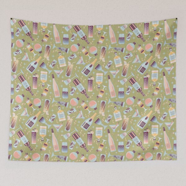 Item preview, COCKTAIL PARTY- Green designed and sold by Carina Parry Studios.