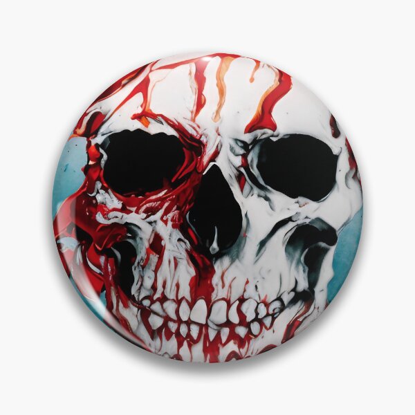 Item preview, Melting skull designed and sold by Glenbobagins.