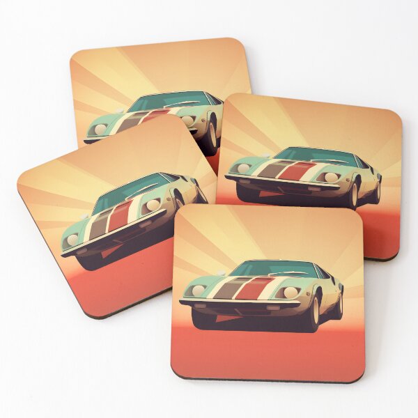 Item preview, Retro Revival: Cool, Trendy Vintage sports car with stripes, Vintage & Classic Cars, Memes, Iconic Designs designed and sold by Posterse-.