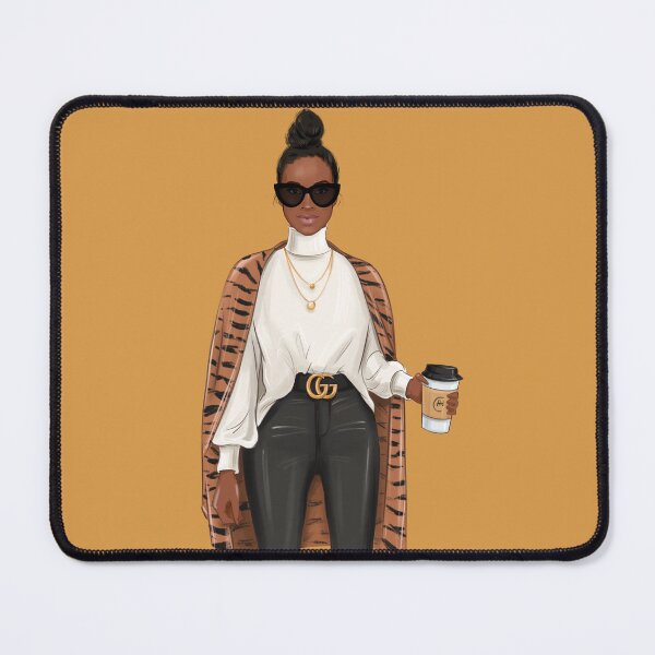 Item preview, Black woman with a coffee designed and sold by melaninblack.
