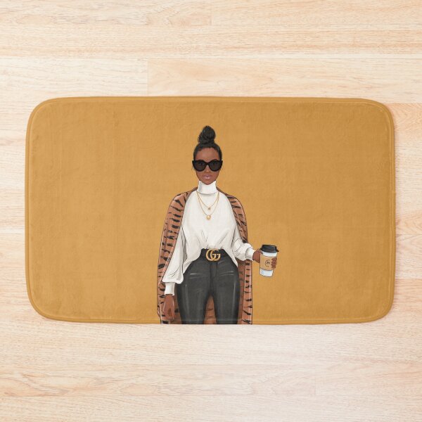 Item preview, Black woman with a coffee designed and sold by melaninblack.