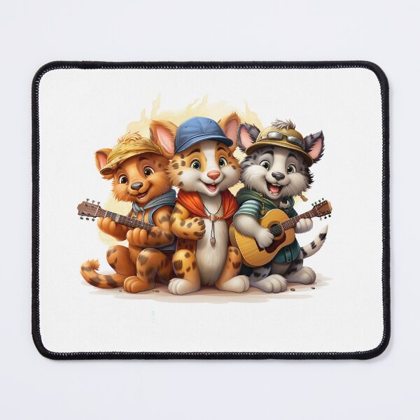 Item preview, Three animals playing guitars and bongo designed and sold by JansenGS.