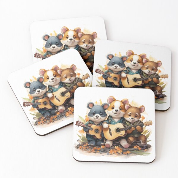 Item preview, Three animals playing guitars and bongo designed and sold by JansenGS.