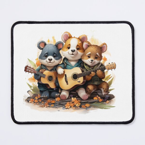 Item preview, Three animals playing guitars and bongo designed and sold by JansenGS.
