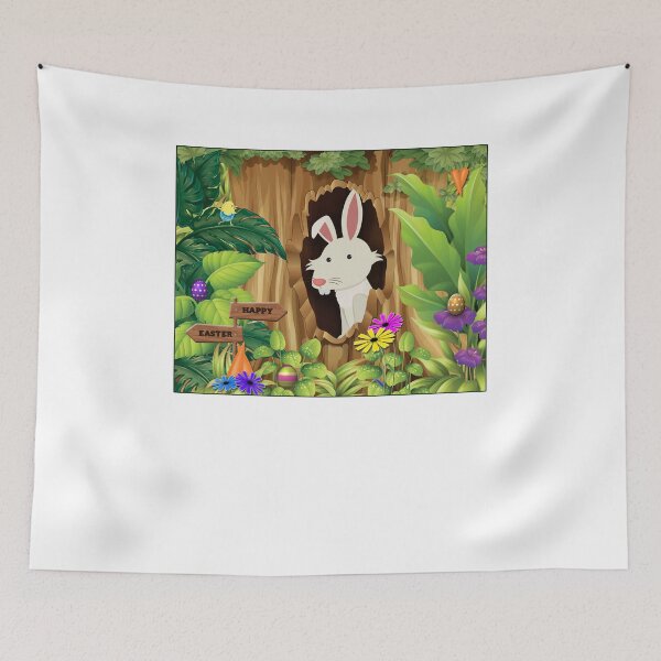 Item preview, Happy Easter Rabbit in beautiful setting designed and sold by Jecolds.