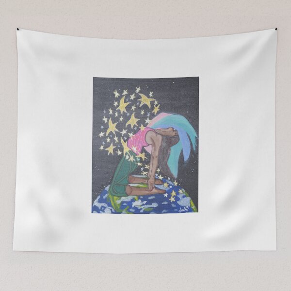 Item preview, Colourful Yoga Starry Original Painting designed and sold by SalM-Art.