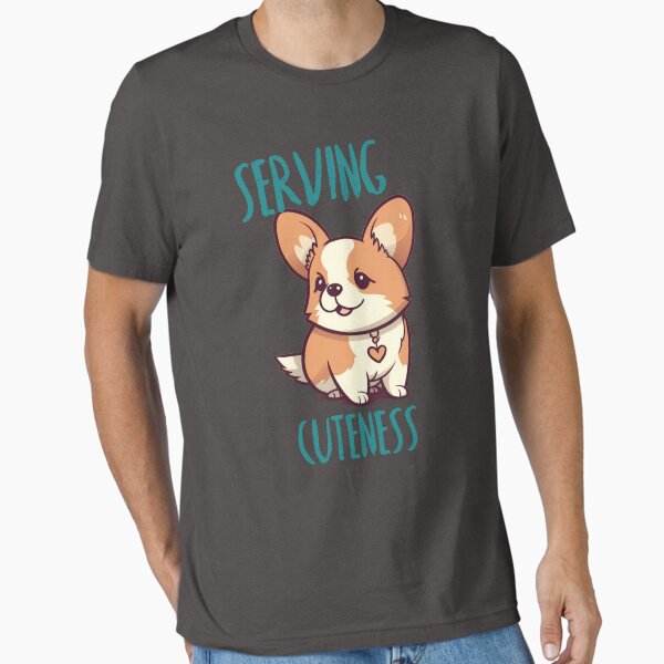 Item preview, Serving Cuteness - Cute Corgi T-shirt  designed and sold by GVRDesign.