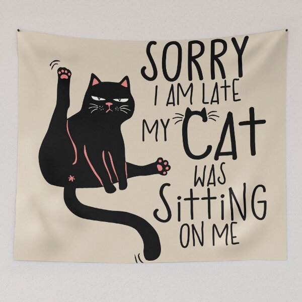 Item preview, My cat was sitting on me designed and sold by Monkey-Bar.