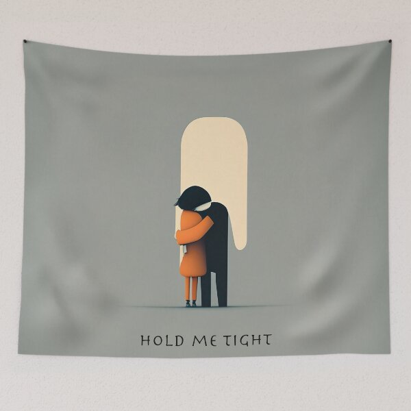 Item preview, [AI Art] Hold me tight, Minimal Art Style designed and sold by Sissle.