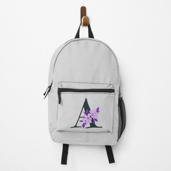 Item preview, Purple floral A monogram designed and sold by Coffee Lifestyle.