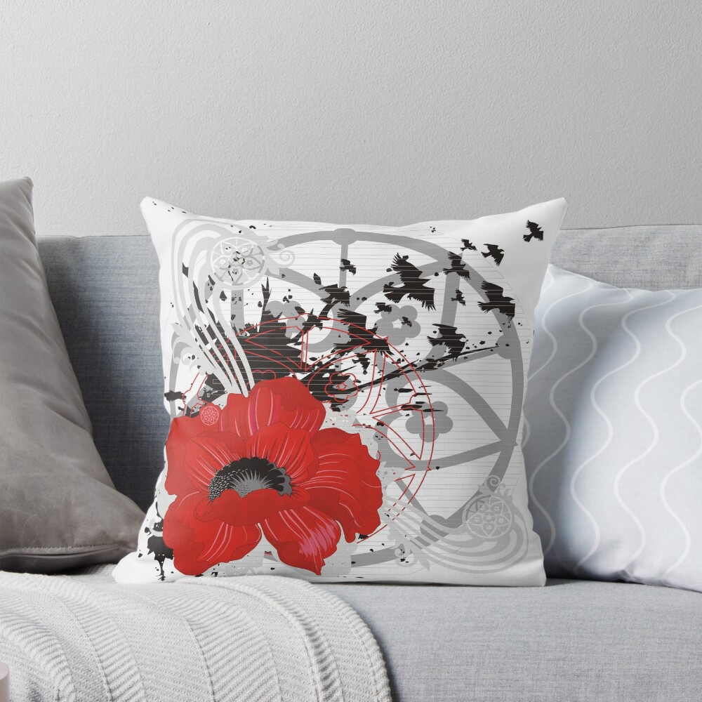 Item preview, Throw Pillow designed and sold by BlueFrogDesign.
