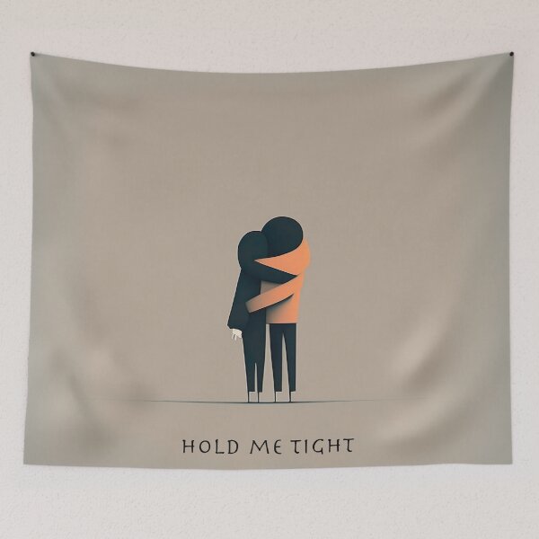 Item preview, [AI Art] Hold me tight, Minimal Art Style designed and sold by Sissle.