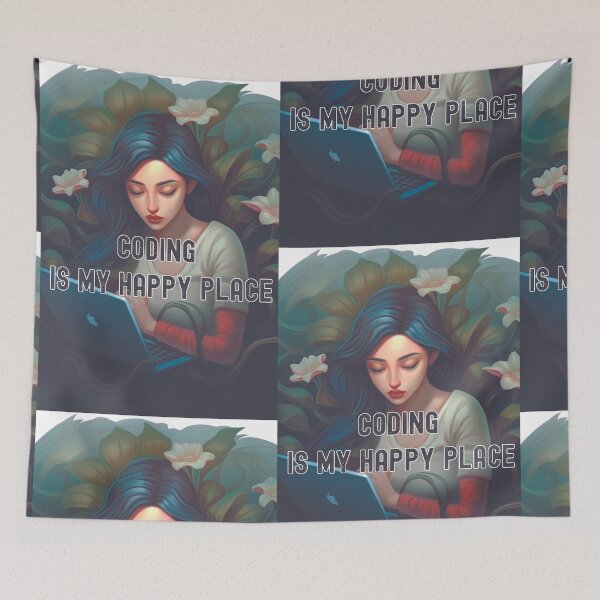 Item preview, Coding Is My Happy Place designed and sold by heringa.