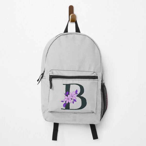Item preview, Purple floral B monogram designed and sold by Coffee Lifestyle.