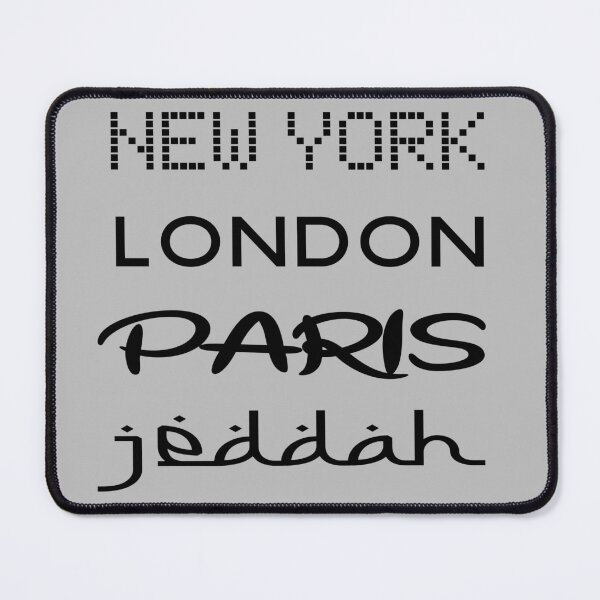 Item preview, New York, London, Paris, Jeddah designed and sold by Twenty Twenty Visions.