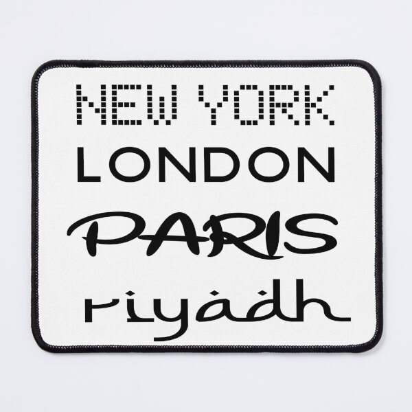 Item preview, New York, London, Paris, Riyadh! designed and sold by Twenty Twenty Visions.