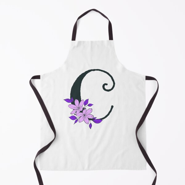Item preview, Purple floral C monogram designed and sold by Coffee Lifestyle.