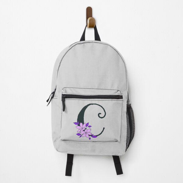 Item preview, Purple floral C monogram designed and sold by Coffee Lifestyle.