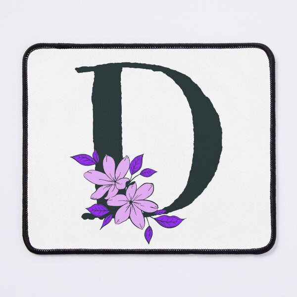 Item preview, Purple floral D monogram designed and sold by Coffee Lifestyle.