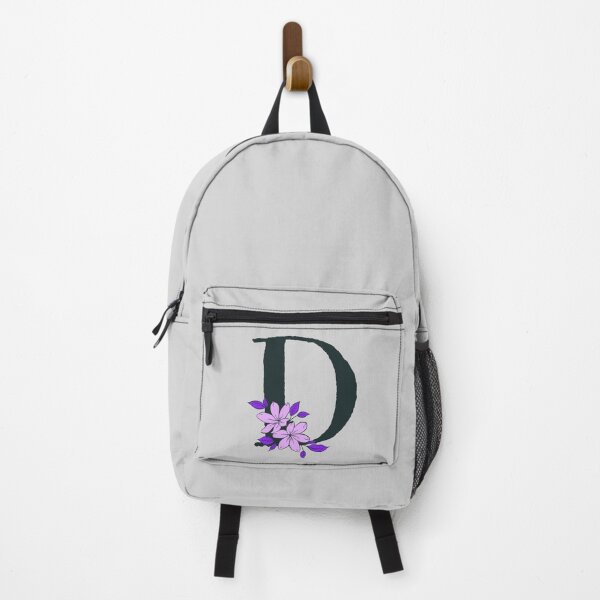 Item preview, Purple floral D monogram designed and sold by Coffee Lifestyle.