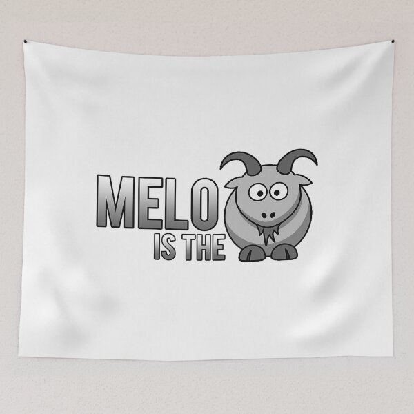 Item preview, Carmelo Anthony is the Goat White Shirts Mask _amp_ Sticker designed and sold by Jaime-Key.