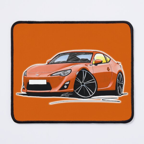 Item preview, Toyota GT86 Orange designed and sold by Yeomans Cartoons.