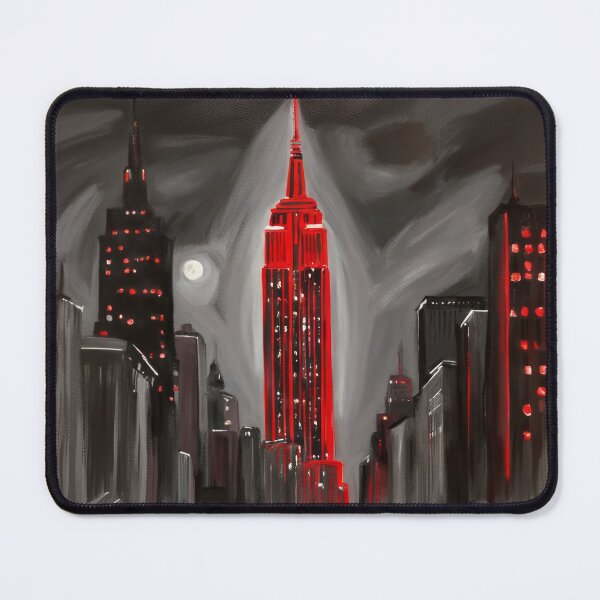 Item preview, Empire State Building illuminated in red designed and sold by Reunimage.