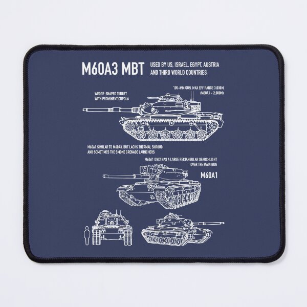 Item preview, M60A3 Patton Army Tank Blueprint Recognition Blueprints Diagrams designed and sold by MilitaryMart.